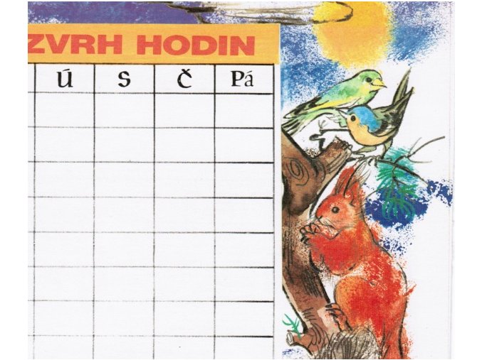 rozvrh hodin