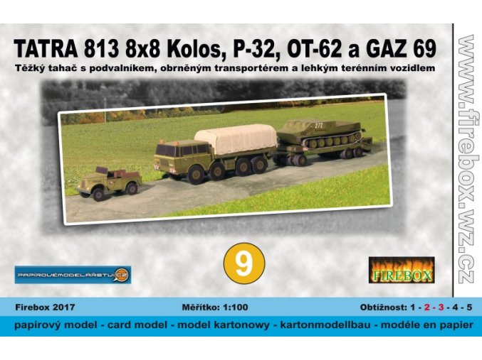 Tatra 813 8x8 Kolos + P-32 + OT-62 Topas + GAZ 69