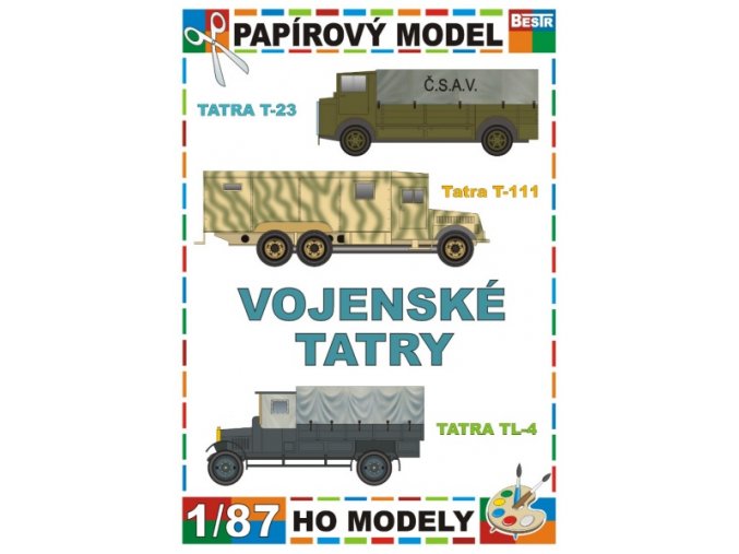 Tatra T-23 + Tatra T-111 + Tatra TL-4 (Vojenské Tatry / Army trucks Tatra)