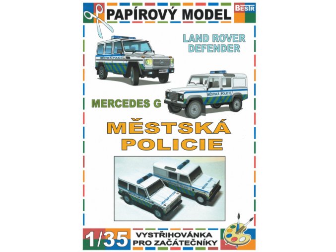 Mercedes G + Land Rover Defender (Městská policie)