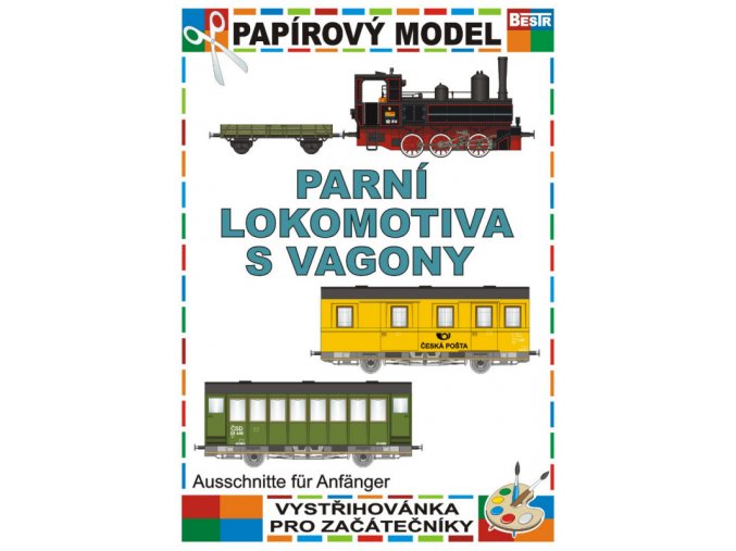 Parní lokomotiva s vagony