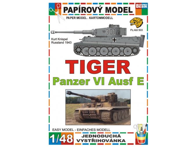 Tiger Panzer VI Ausf E - Kurt Knispel - Rusko 1943