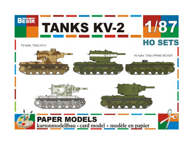 KV-2 - 5 různých verzí