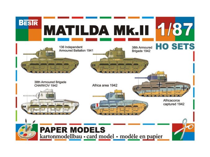 Matilda Mk.II - 5 různých verzí