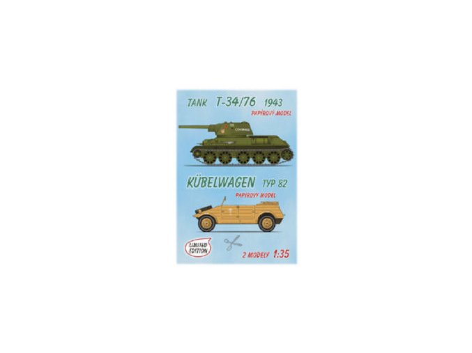 T-34/76 1943 + Kübelwagen typ 82