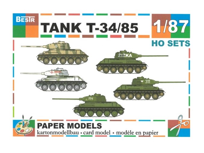 Ruský tank T-34/85 - 5 různých verzí