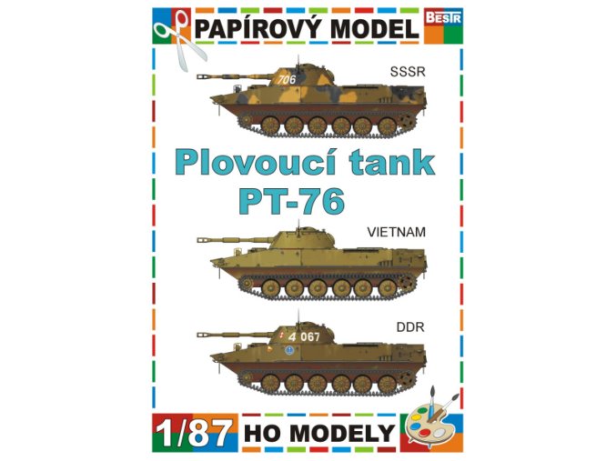 PT-76 - 3 verze - SSSR, Vietnam, DDR