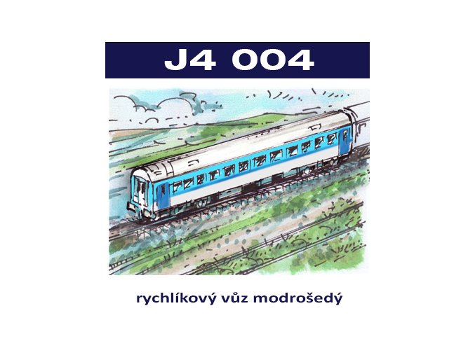 osobní vozy II - rychlíkový vůz modrošedý