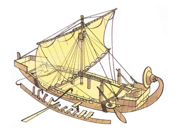 Královna Hatšepsovet - starověká egyptská loď