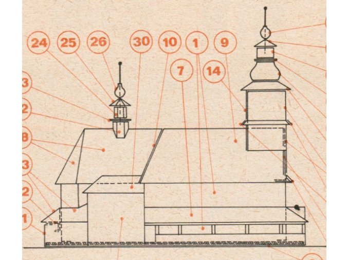 kostel v Sedlišti + zvonice v Ostrovci u Zbiroha