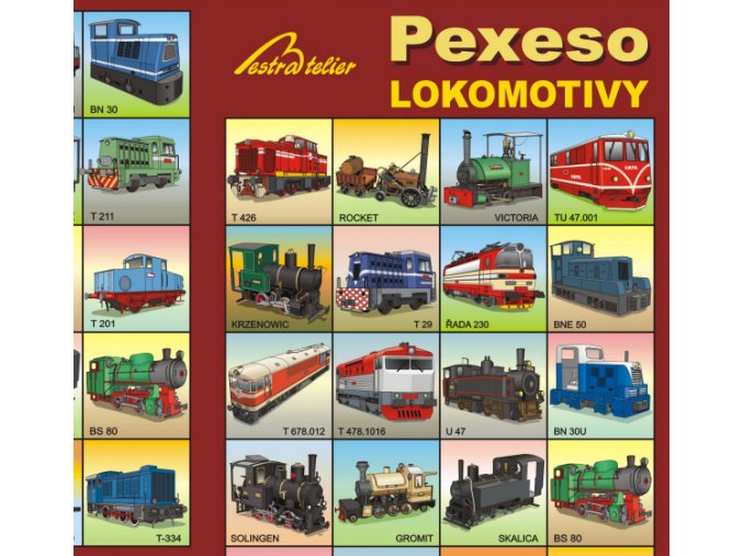 Pexeso - Lokomotivy