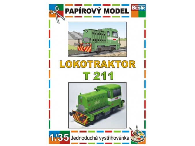 T 211 - Prasátko - dieselová lokomotiva (řada 700, 701) - zelená