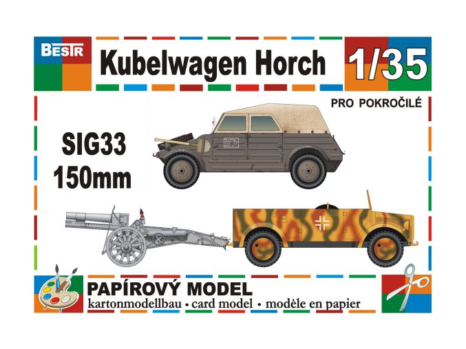 Kübelwagen + Horch + SiG33 150 mm