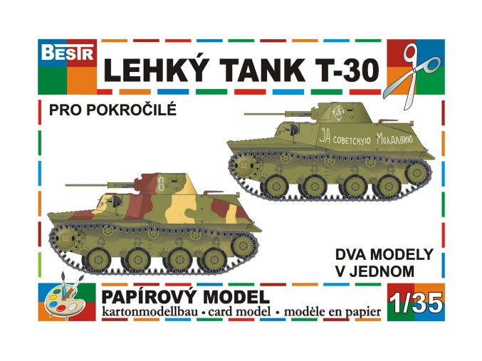 lehký tank T-30 (2 různé verze)