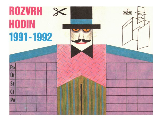 rozvrh hodin - panák