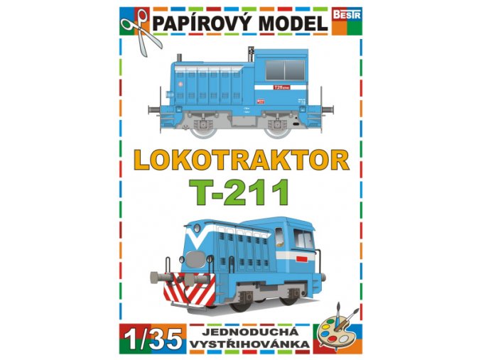 T 211 - Prasátko - dieselová lokomotiva (řada 700, 701) - modrá