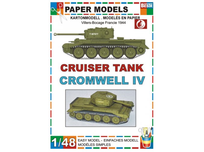 Cromwell IV Cruiser tank - Villers-Bocage Francie 1944