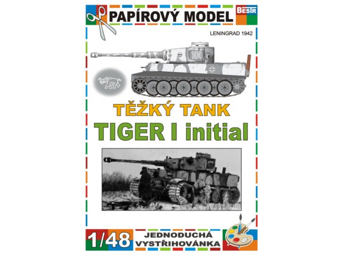 Tiger I initial - Leningrad 1942 - zimní verze