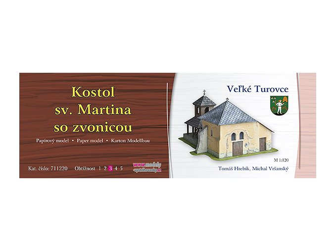 Veľké Turovce - kostel sv. Martina se zvonicí