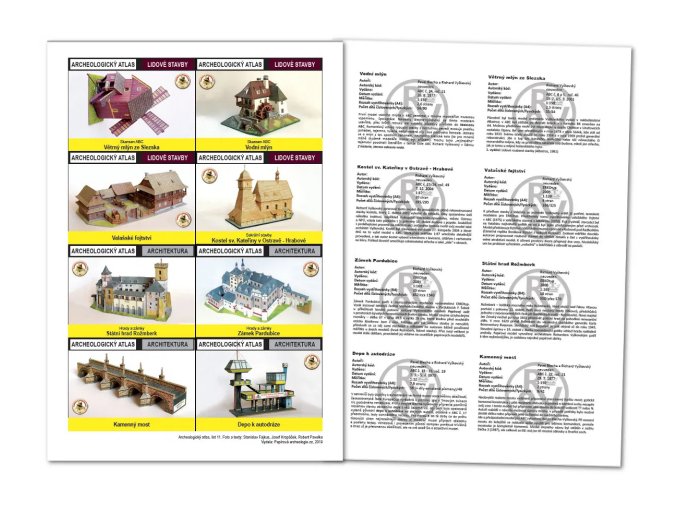Archeologický atlas - list 11 - Richard Vyškovský 90 - stavby