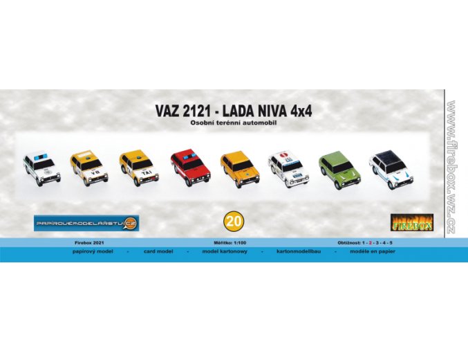 VAZ 2121 - Lada Niva 4x4 - 8 různých verzí