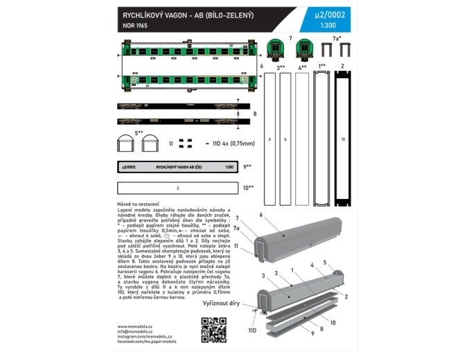 rychlíkový vagon AB - 1. a 2. třída