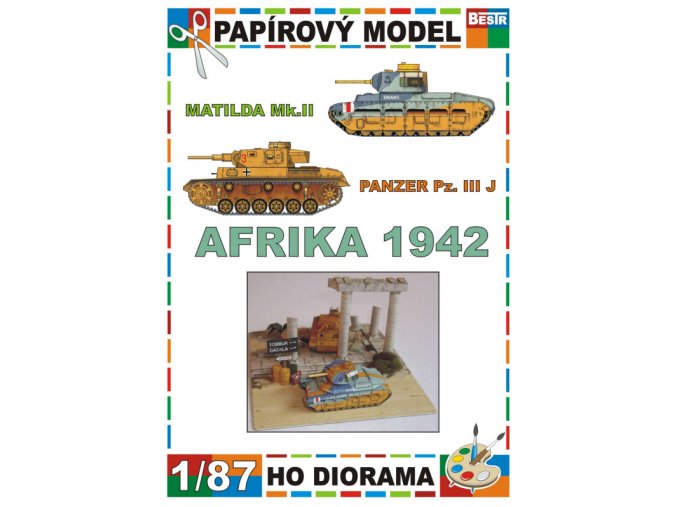 Afrika 1942 - Matilda Mk.II + Panzer Pz. III J