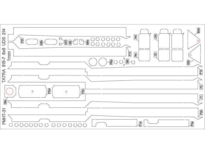 žebra pro Tatra 815-7 6x6 UDS 214