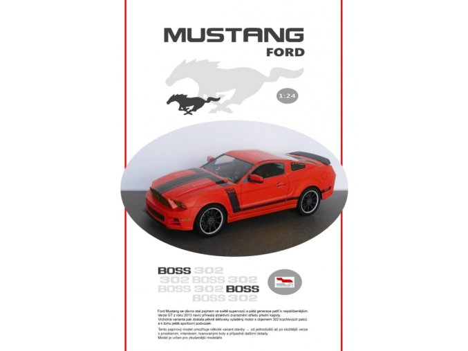 Ford Mustang 2012 Boss 302 - červený