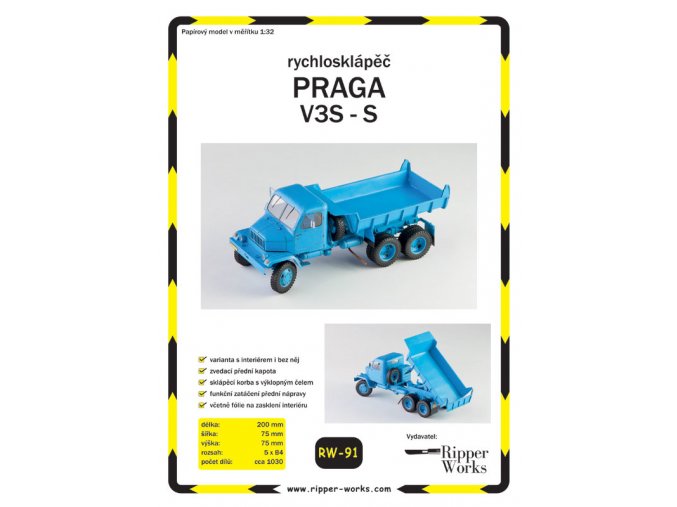 Praga V3S-S - rychlosklápěč