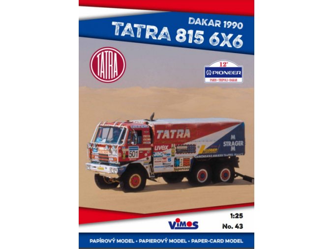 Tatra 815 6x6 - Dakar 1990 #501 M 1:25