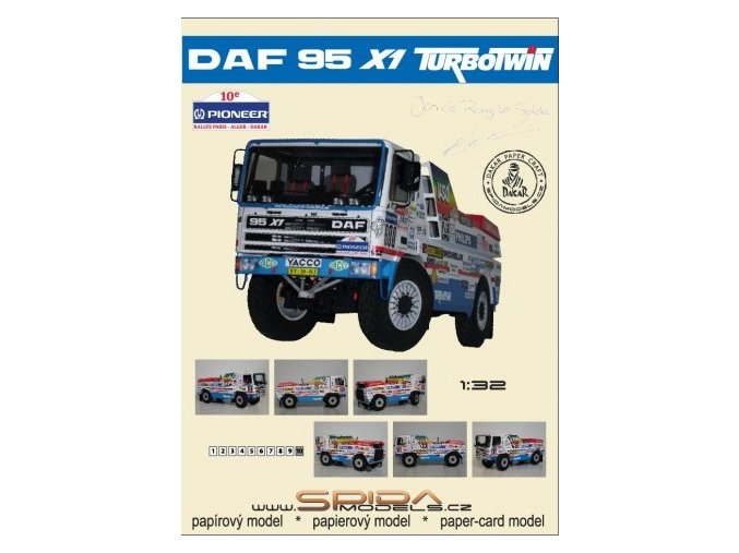 DAF 95 X1 TURBOTWIN - Dakar 1988 [600] + dezény kol