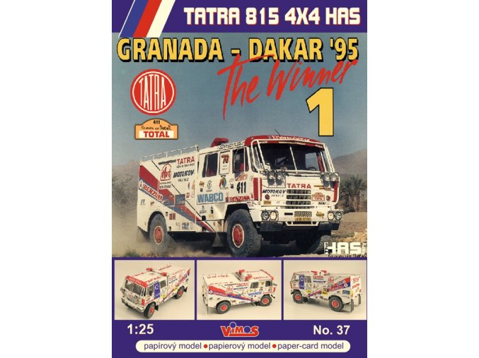 Tatra 815 4x4 HAS - Granada - Dakar 1995 #411 M 1:25