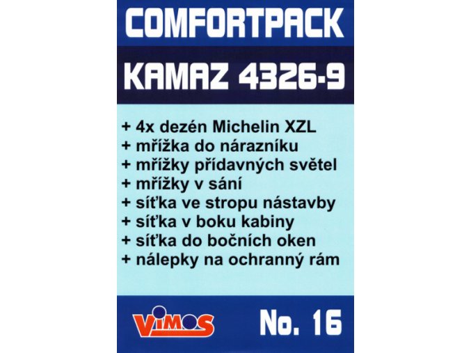 ComfortPack pro Kamaz 4326-9 VK Dakar 2011 #500 M 1:25