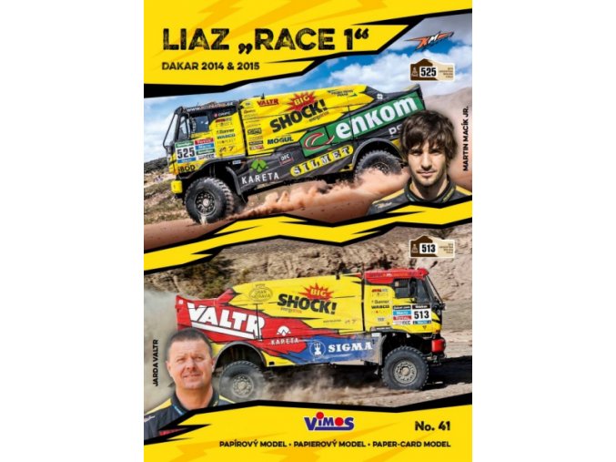 LIAZ "RACE 1" - Dakar 2014 a 2015 #513 #525 M 1:25