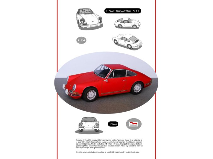Porsche 911 - červená