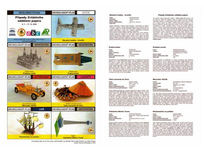 Archeologický atlas - list 25 - Případy Zvláštního oddělení papíru