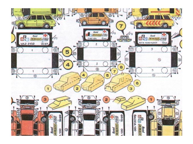 Fiat 126 + VAZ 2102 MTX 1600 RZP/T + VAZ 2102 + 3x Škoda 130