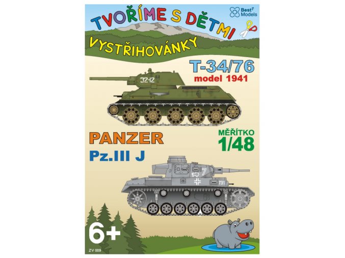 T-34/76 1941 + Panzer Pz.III J