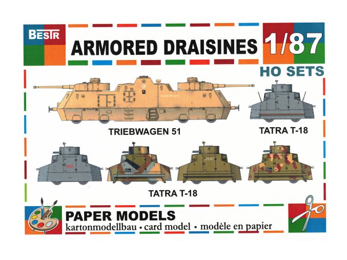 Armored draisines - Triebwagen 51 + 5 různých verzí Tatra T-18