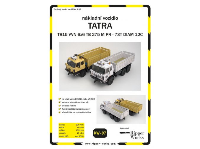 Tatra 815 VVN 6x6 TB 275 M PR - 73T DIAM 12C