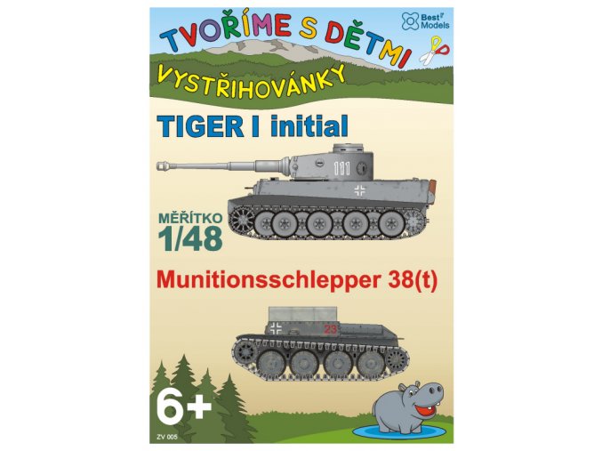 Tiger I initial + Pz.KpfW 38(t) Munitionsschlepper