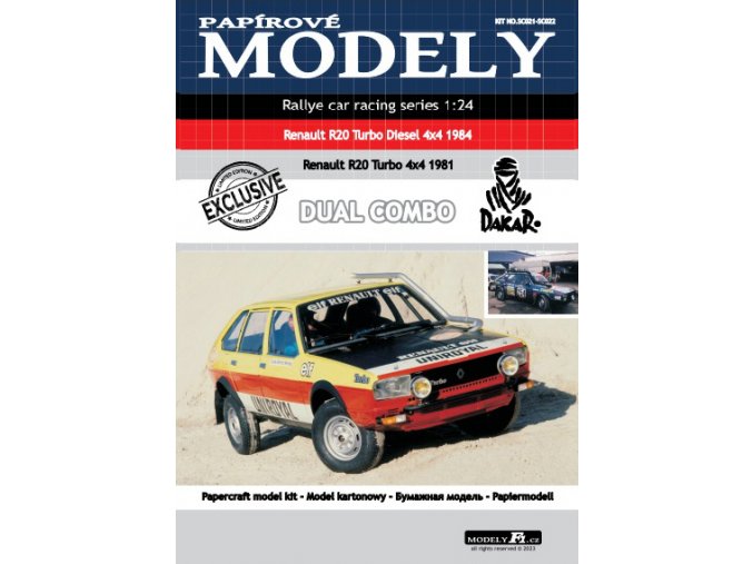 Renault R20 Turbo Diesel 4x4 Dakar 1984 + Renault R20 Turbo 4x4 Dakar 1981