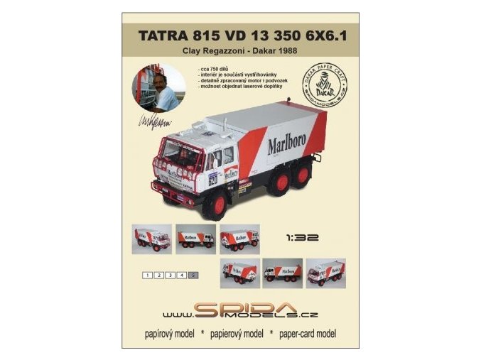 Tatra 815 VD 13 350 6x6.1 - Regazzoni - Dakar 1988 [620] + dezény