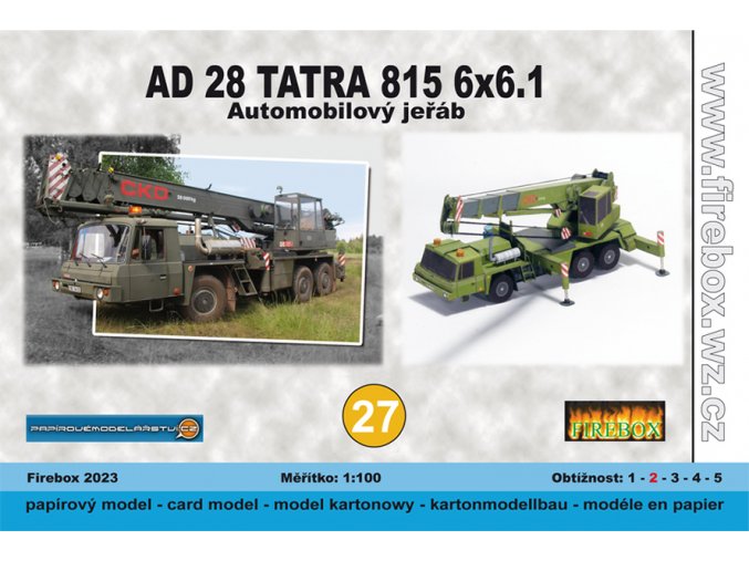 AD 28 Tatra 815 6x6.1 - automobilový jeřáb