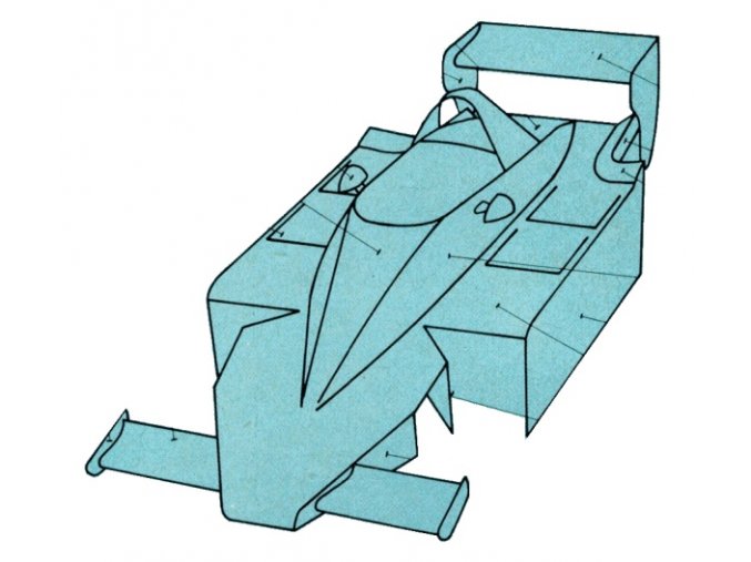 Lotus 79 - dráhový model z papíru