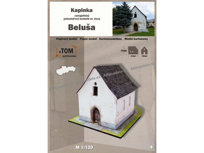 Beluša - kaplnka - ranogotický jednoloďový kostolík