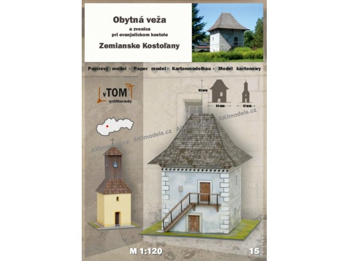 Zemianske Kostoľany - obytná veža a zvonica pri kostole