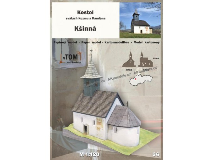 Kšinná - kostel sv. Kozmu a Damiána