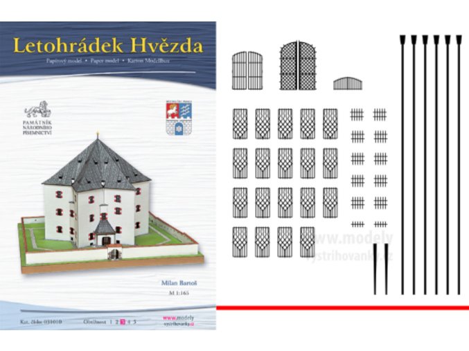Laserem řezané doplňky pro Letohrádek Hvězda